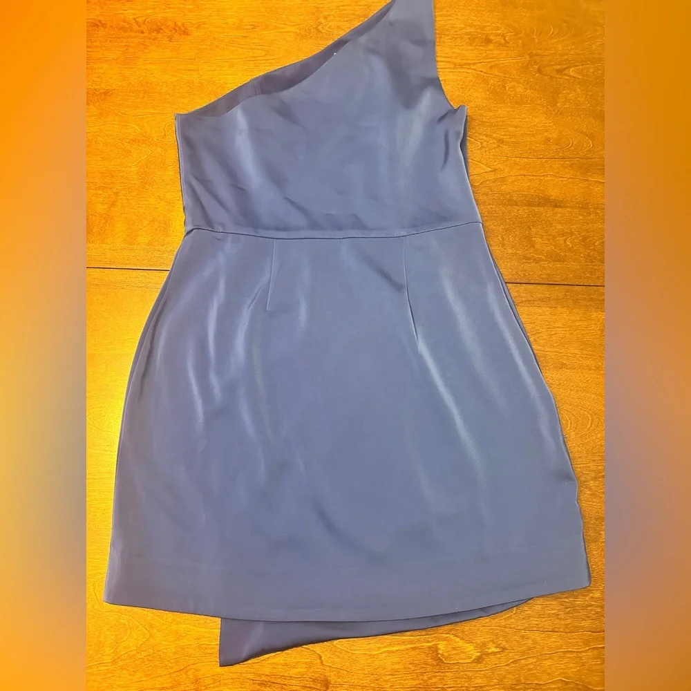 NBD One-Shoulder Dress in Blue - Picture 9 of 9